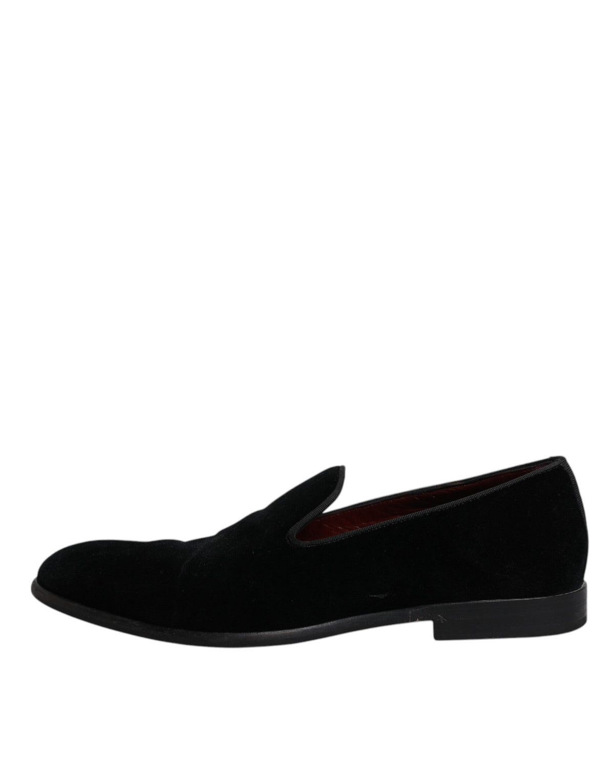 Dolce & Gabbana Black Velvet Loafers - Élégantes Chaussures pour Hommes