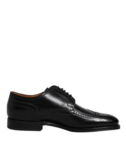 Dolce & Gabbana leren wingtip derby's in het zwart