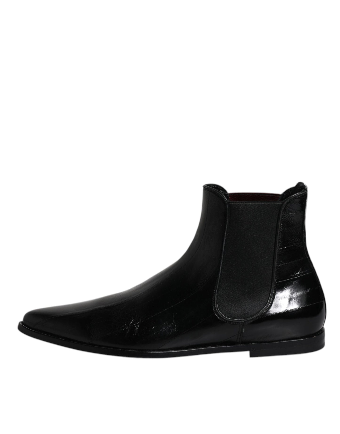 Bottines Chelsea en cuir noir pour homme de Dolce & Gabbana