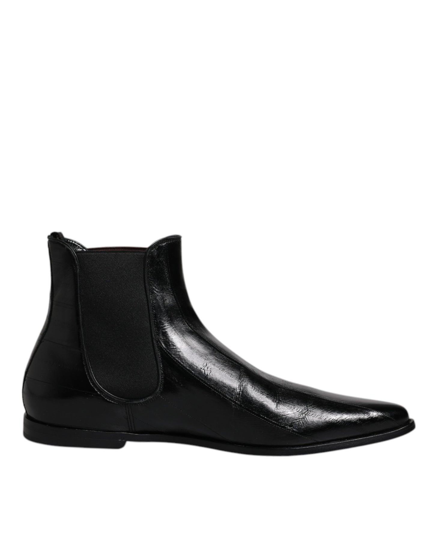 Bottines Chelsea en cuir noir pour homme de Dolce & Gabbana
