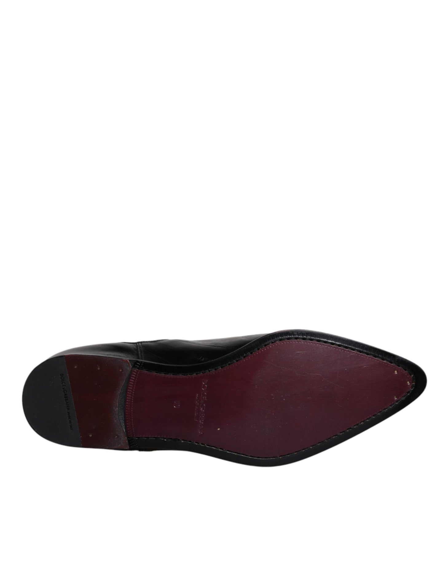 Bottines Chelsea en cuir noir pour homme de Dolce & Gabbana