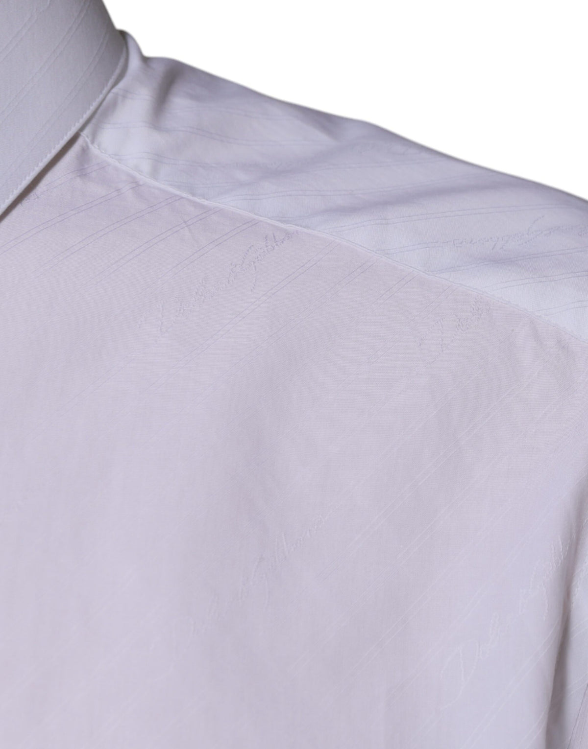 Chemise de ville à manches longues MARTINI en coton blanc de Dolce &amp; Gabbana