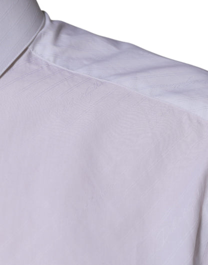 Dolce & Gabbana wit katoenen overhemd met lange mouwen, model MARTINI.