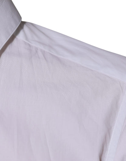 Dolce & Gabbana wit katoenen overhemd met lange mouwen voor formele gelegenheden