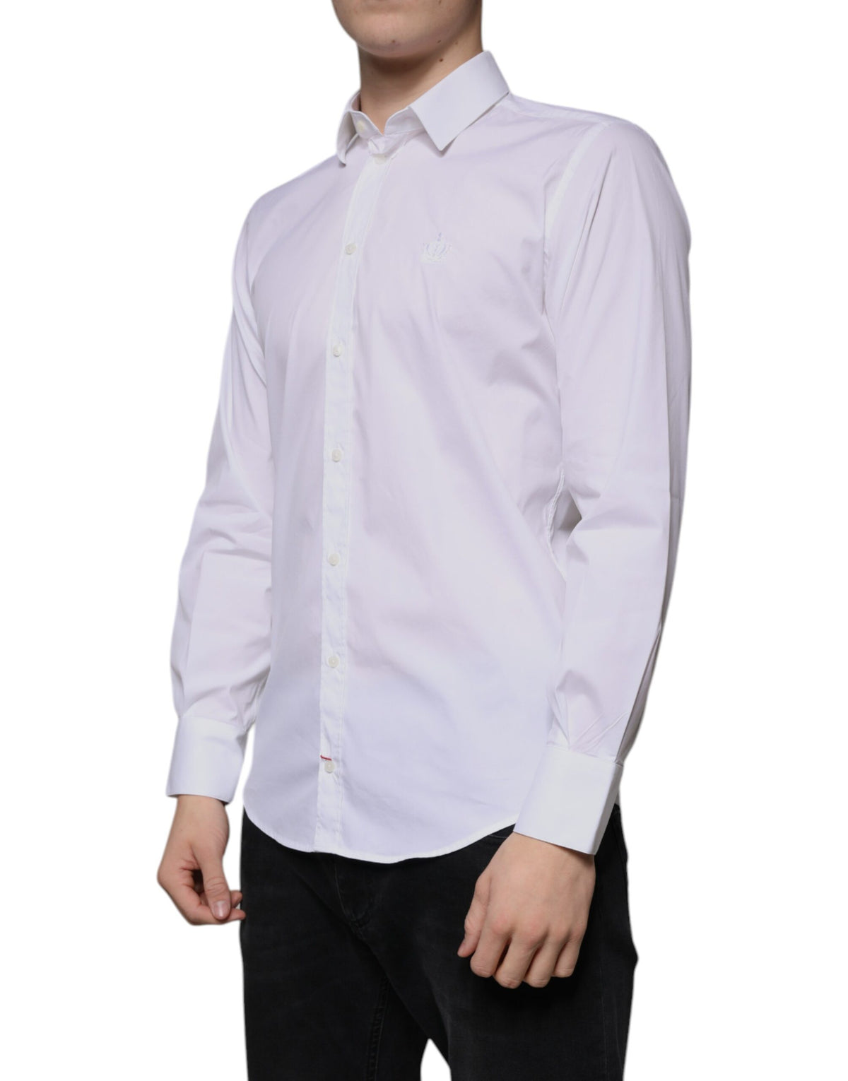 Chemise de ville MARTINI en coton blanc pour homme de Dolce &amp; Gabbana