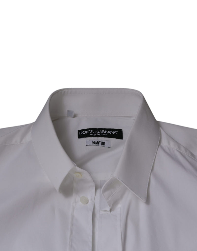 Dolce &amp; Gabbana wit overhemd van gemengd katoen, model MARTINI, voor heren