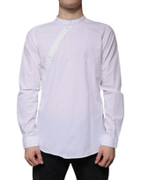 Chemise de ville MARTINI en coton blanc, coupe ajustée, Dolce &amp; Gabbana
