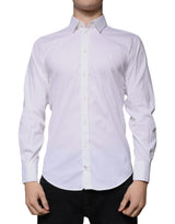 Chemise MARTINI formelle en coton blanc mélangé de Dolce &amp; Gabbana