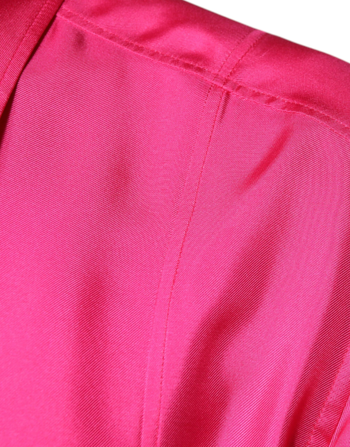 Chemise homme à col boutonné en soie rose de Dolce &amp; Gabbana
