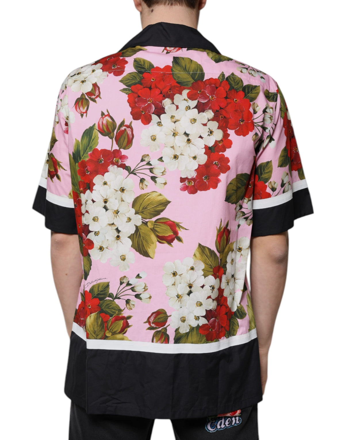 Chemise décontractée à boutons et imprimé floral multicolore de Dolce &amp; Gabbana