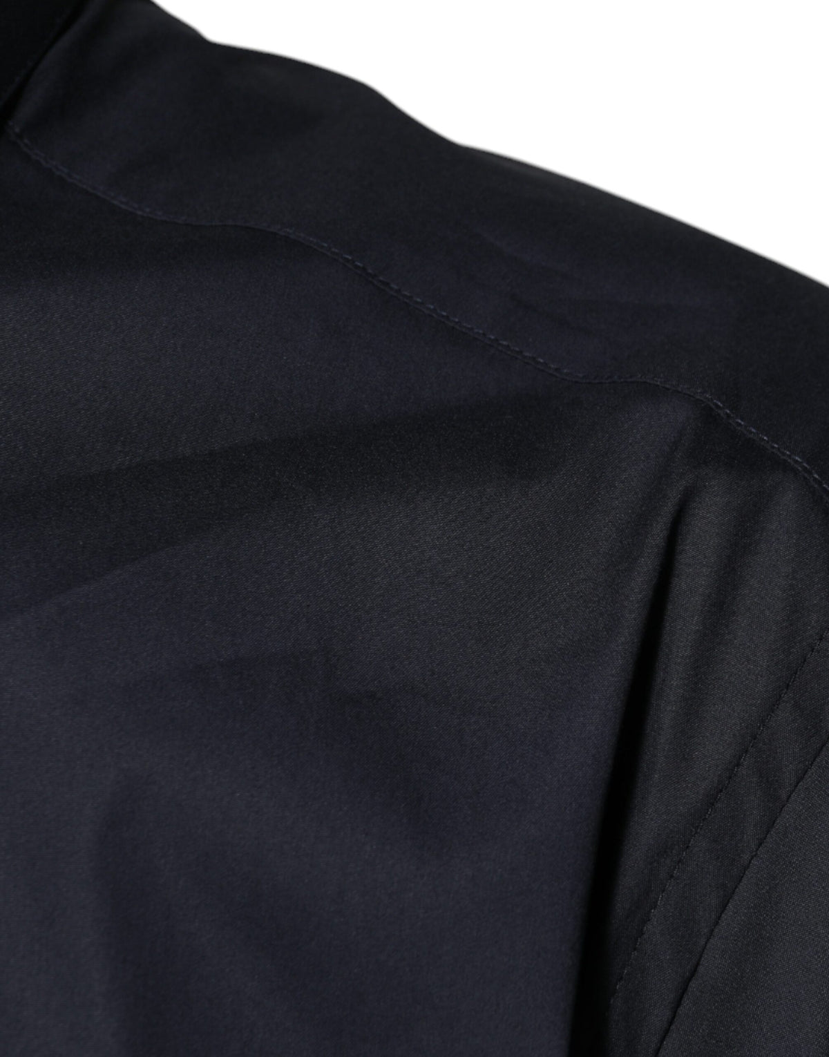 Chemise habillée dorée en coton mélangé noir de Dolce &amp; Gabbana