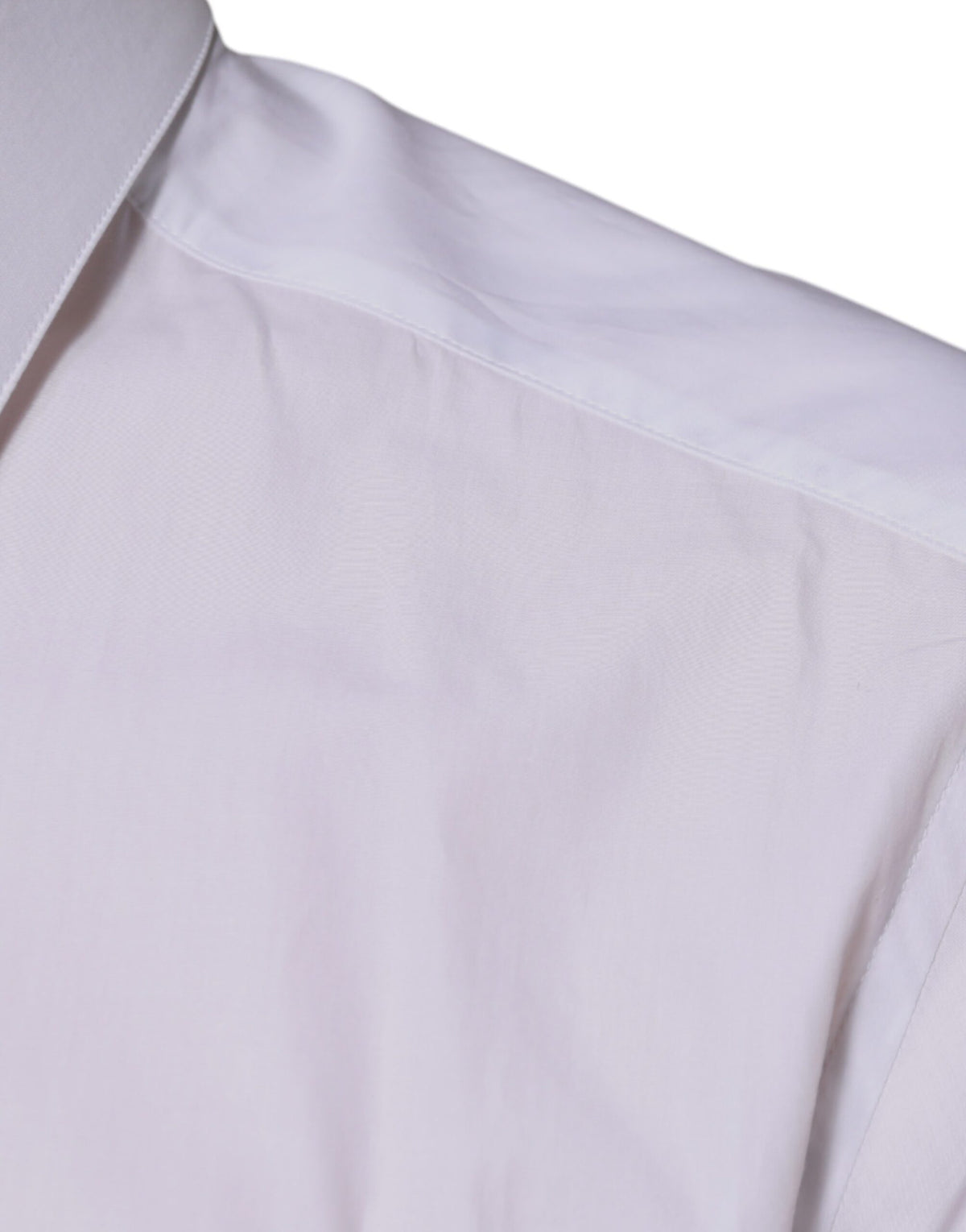 Dolce & Gabbana GOLD Cotton Logo Dress Shirt for Men - White