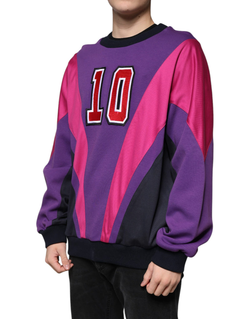 Pull en sweat à col rond multicolore pour homme de Dolce &amp; Gabbana