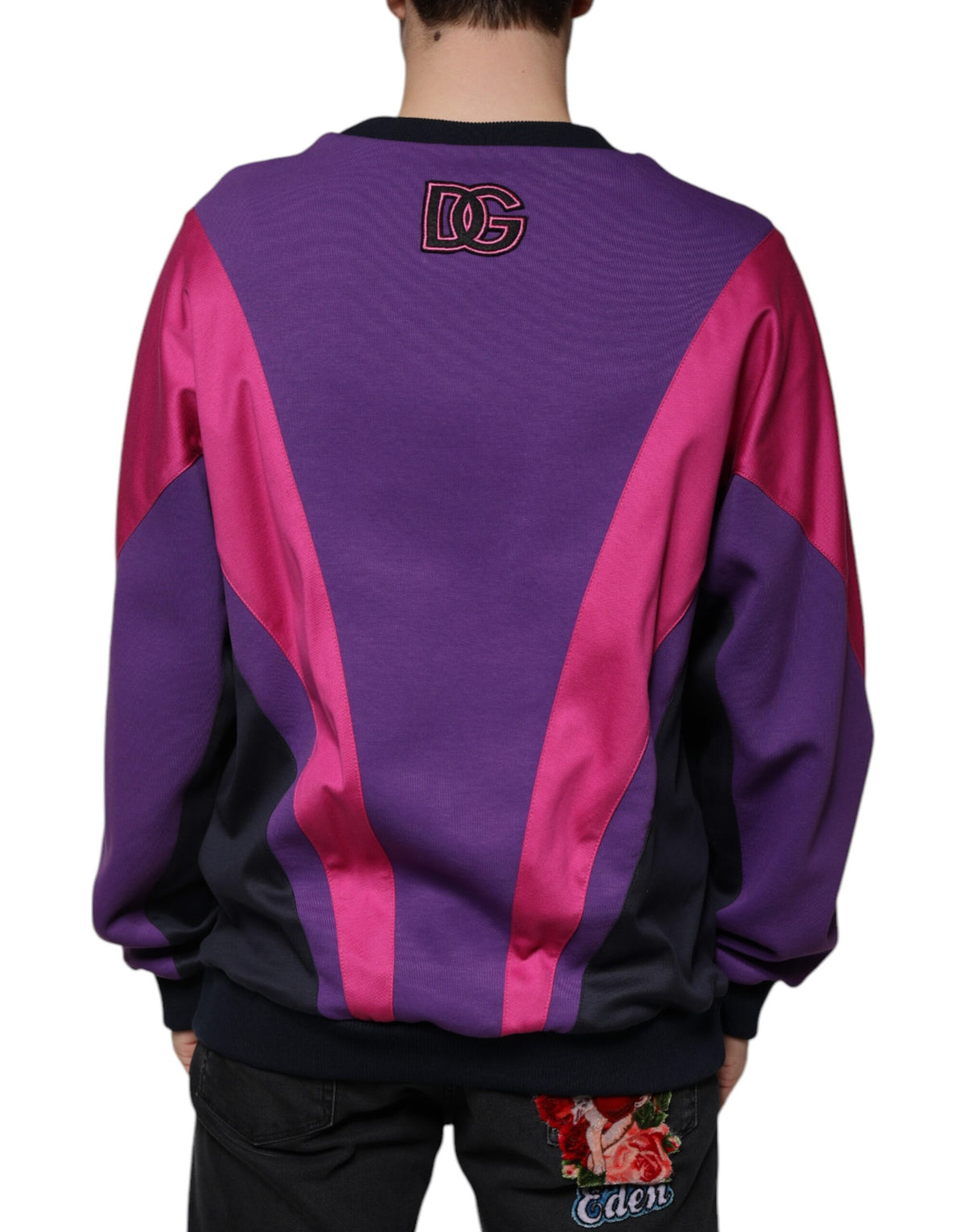 Pull en sweat à col rond multicolore pour homme de Dolce &amp; Gabbana