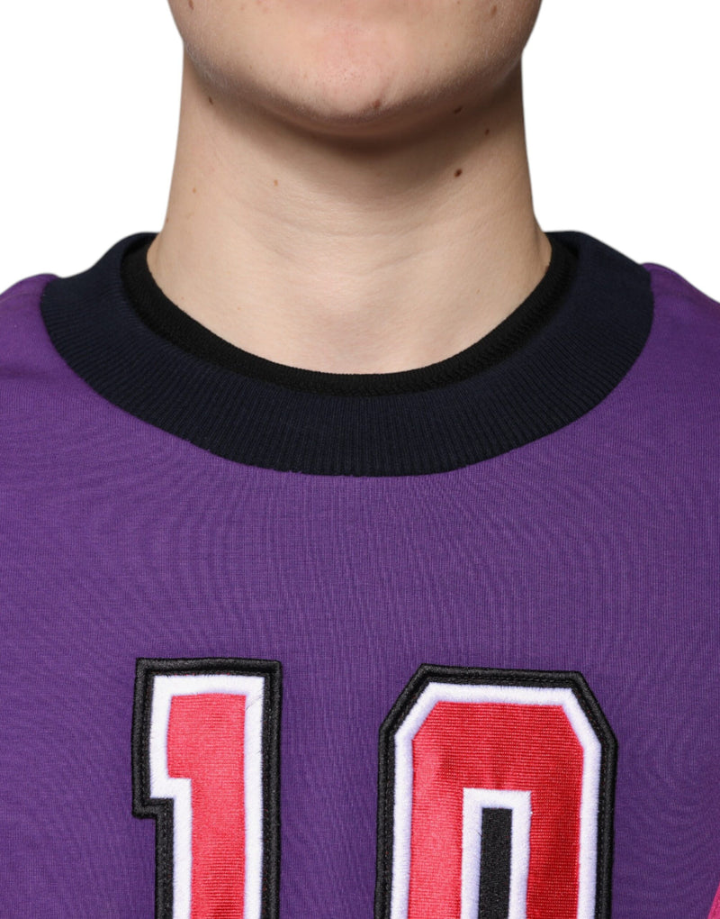 Pull en sweat à col rond multicolore pour homme de Dolce &amp; Gabbana