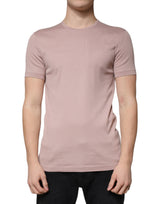 T-shirt Dolce &amp; Gabbana en coton brun à manches courtes et col rond