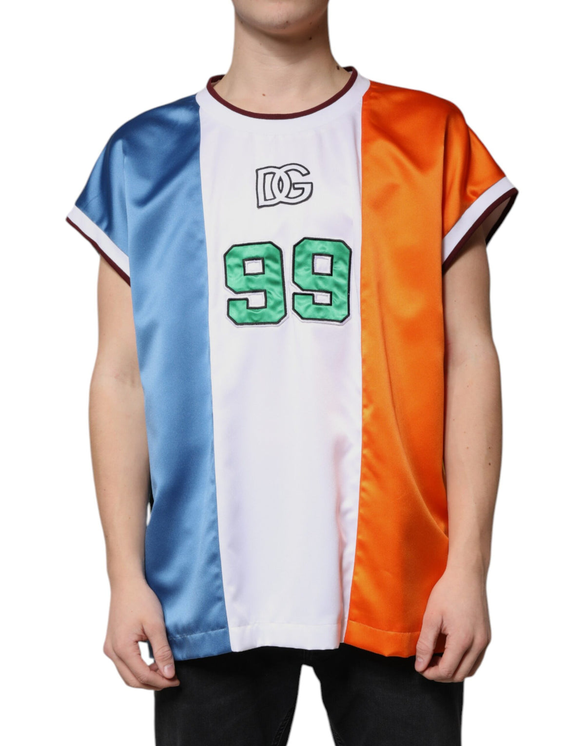 Débardeur en jersey multicolore sans manches Dolce &amp; Gabbana