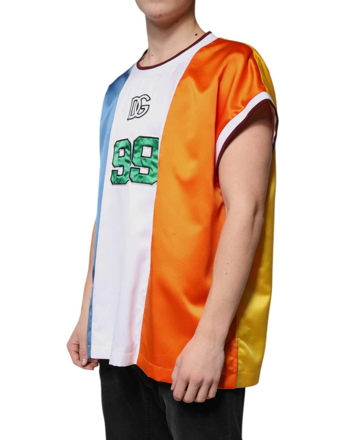 Débardeur en jersey multicolore sans manches Dolce &amp; Gabbana