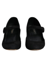 Dolce & Gabbana KEIRA Black Suede Leather Heels Pumps