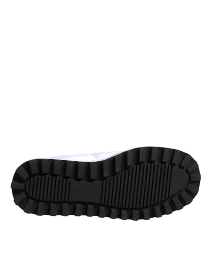 Bottines mi-mollet en viscose blanche rembourrée Dolce & Gabbana