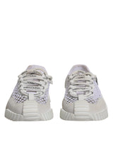 Dolce & Gabbana White Mesh NS1 Low Top Sports Sneakers