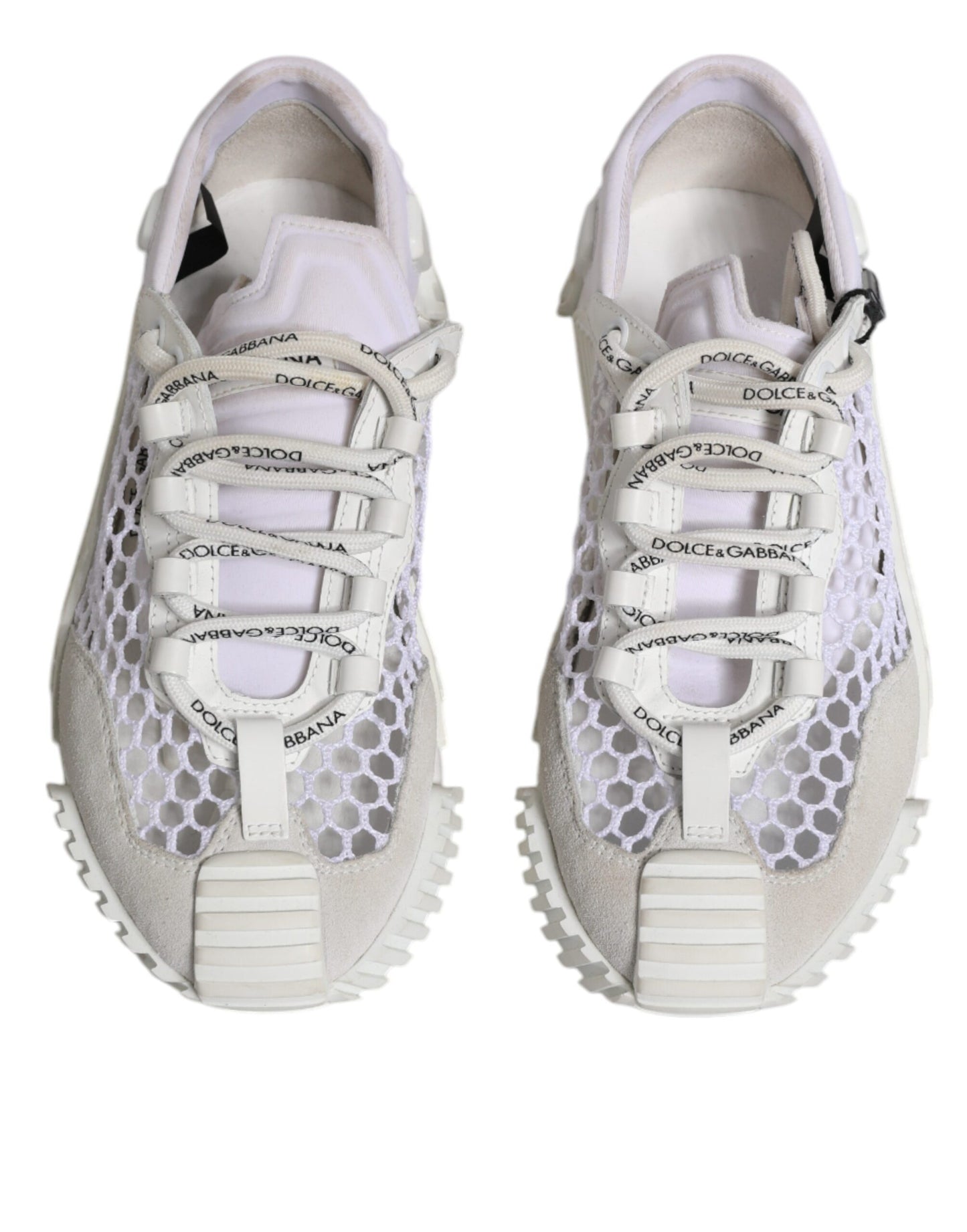 Sneakers basses de sport en mesh blanc Dolce & Gabbana NS1