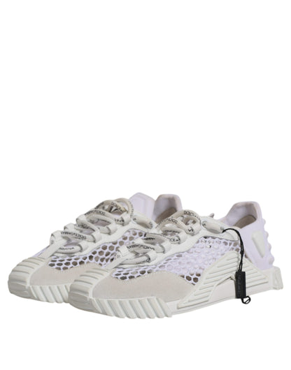 Sneakers basses de sport en mesh blanc Dolce & Gabbana NS1