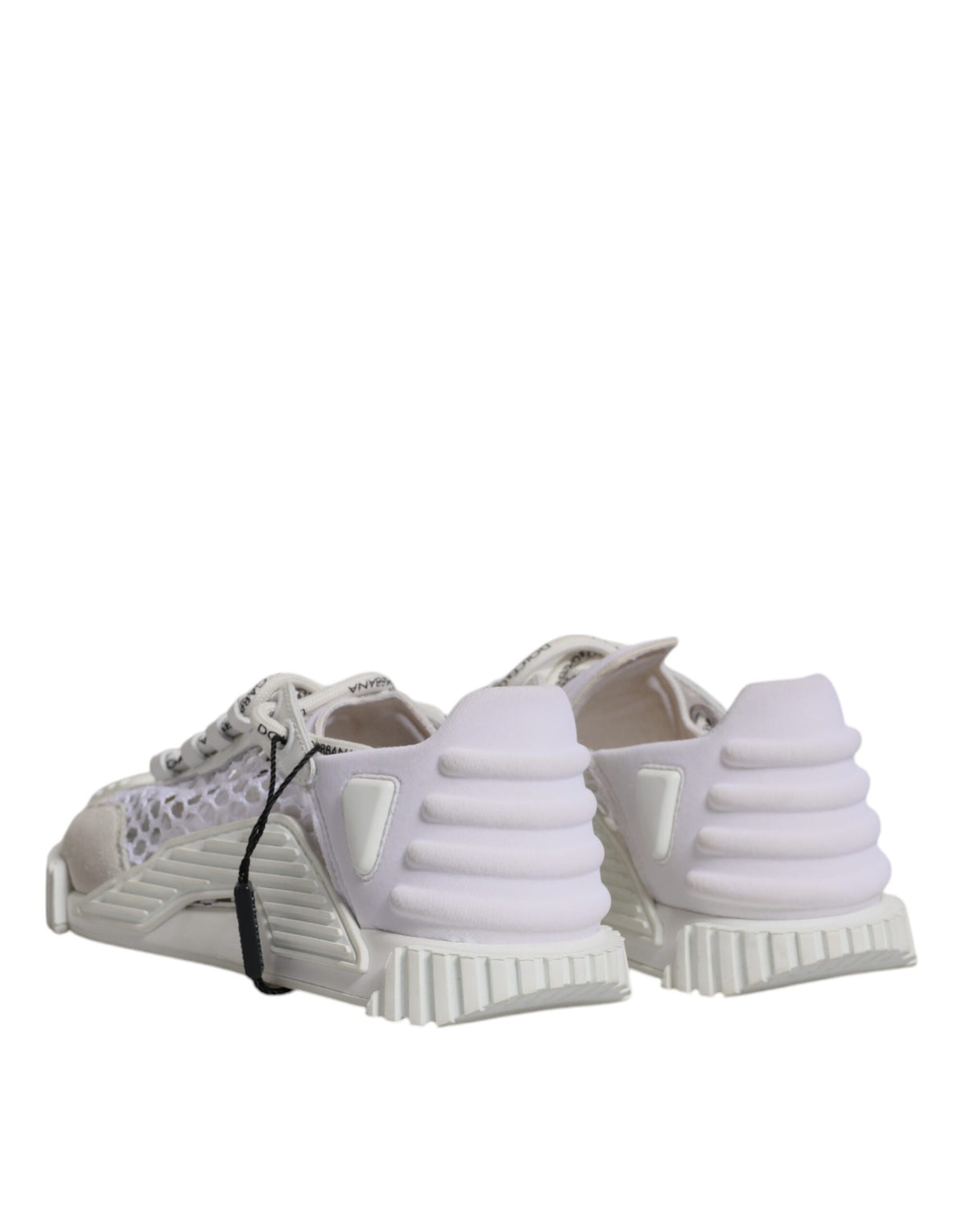 Dolce & Gabbana White Mesh NS1 Low Top Sports Sneakers