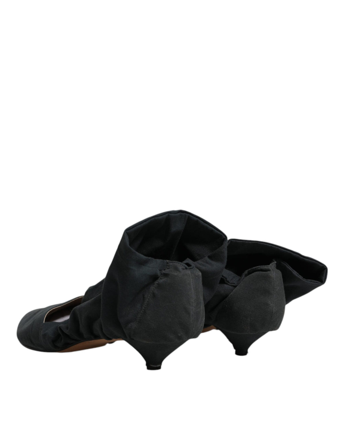 Dolce & Gabbana Bottines Ankle en Coton Vert Style Chaussette