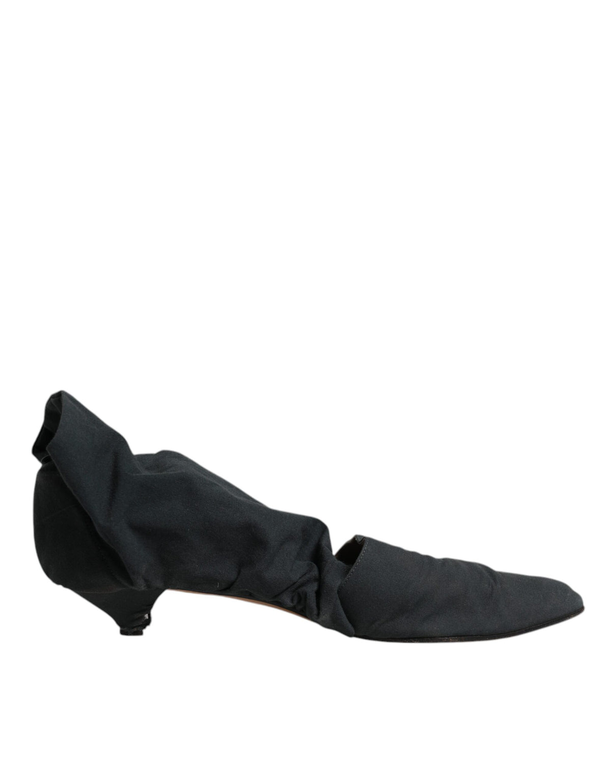Dolce & Gabbana Bottines Ankle en Coton Vert Style Chaussette