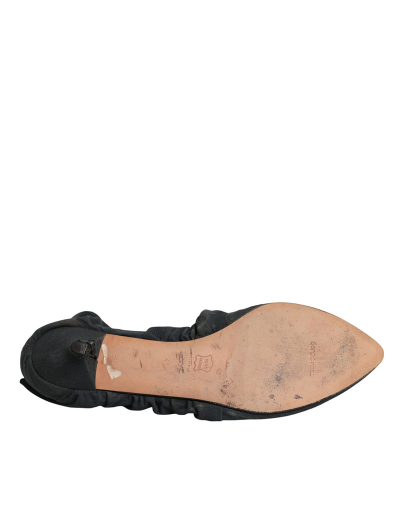 Dolce & Gabbana Bottines Ankle en Coton Vert Style Chaussette