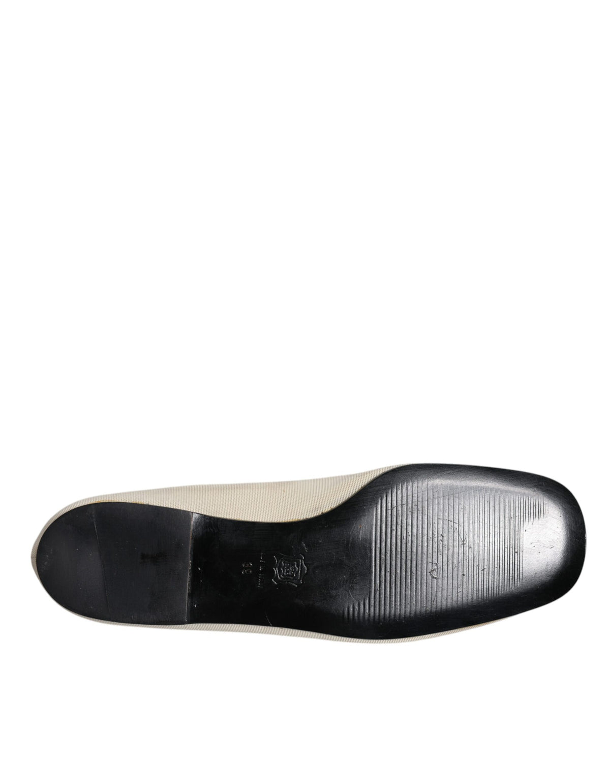 Dolce & Gabbana Ballerina Flats en Tissu Beige