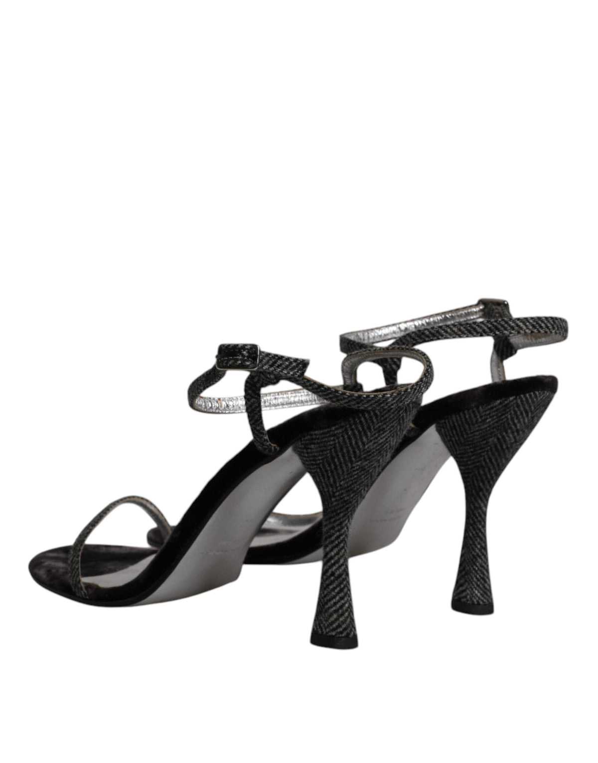 Sandales à Talons Hauts à Bride Cheville Dolce & Gabbana Noires