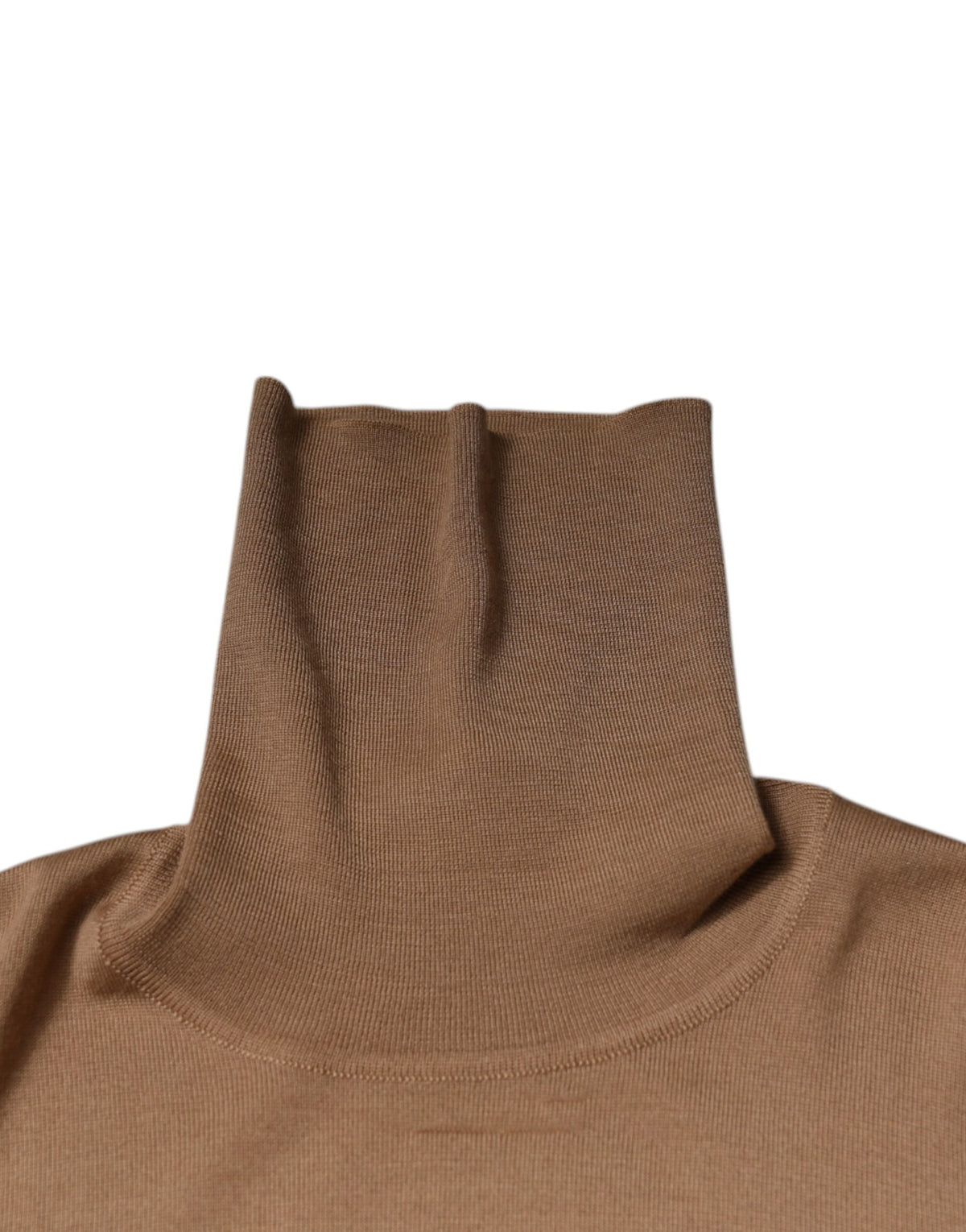 Pull en cachemire et soie marron Dolce & Gabbana