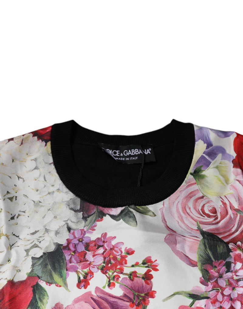 Dolce & Gabbana Multicolor Floral Silk Sleeveless Tank Top