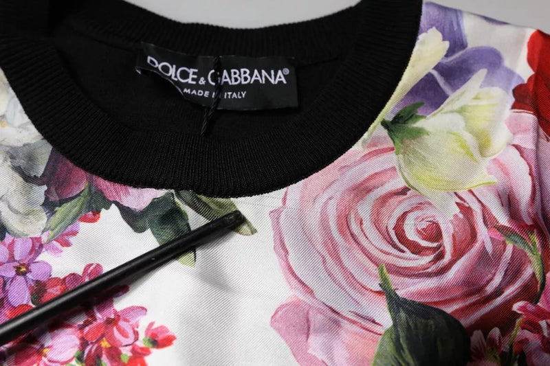 Dolce & Gabbana Multicolor Floral Silk Sleeveless Tank Top