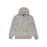 Sweat à capuche en coton beige Hugo Boss