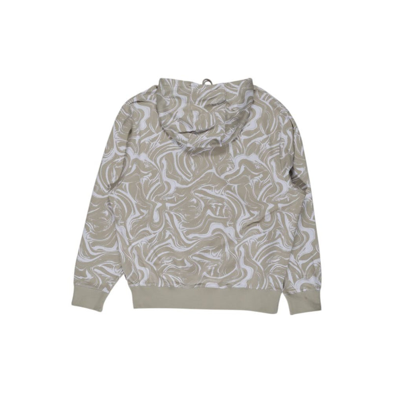 Sweat à capuche en coton beige Hugo Boss