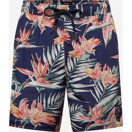 Superdry blauwe zwemshort van polyester