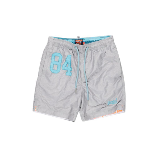 Superdry grijze zwemshort van polyester