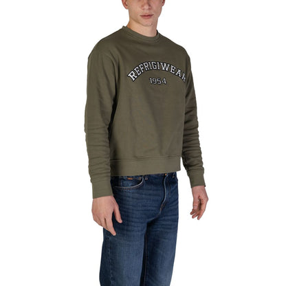 Sweat-shirt en coton vert Refrigiwear