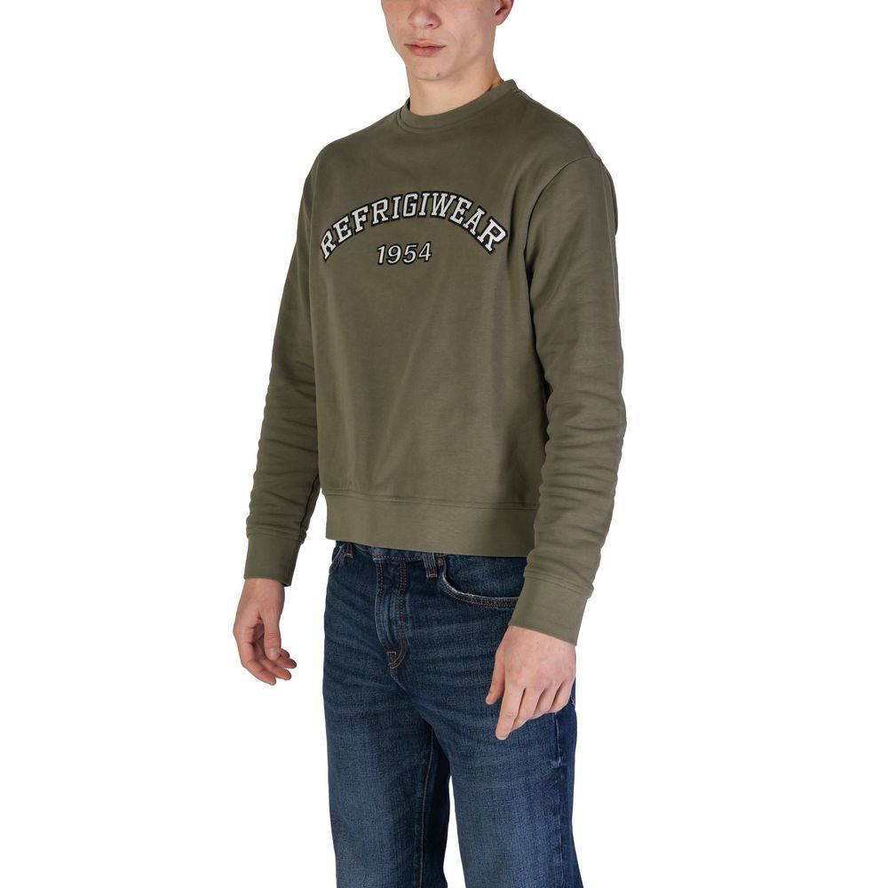 Sweat-shirt en coton vert Refrigiwear