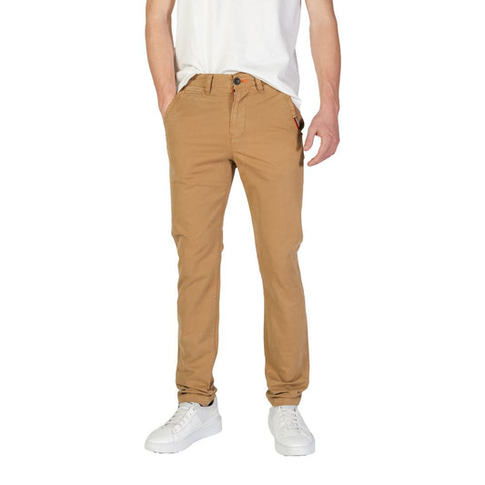 Superdry Beige Katoenen Skinny Broek