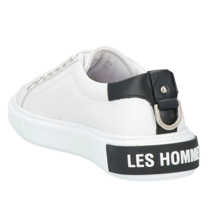 Les Hommes witte leren sneakers voor heren