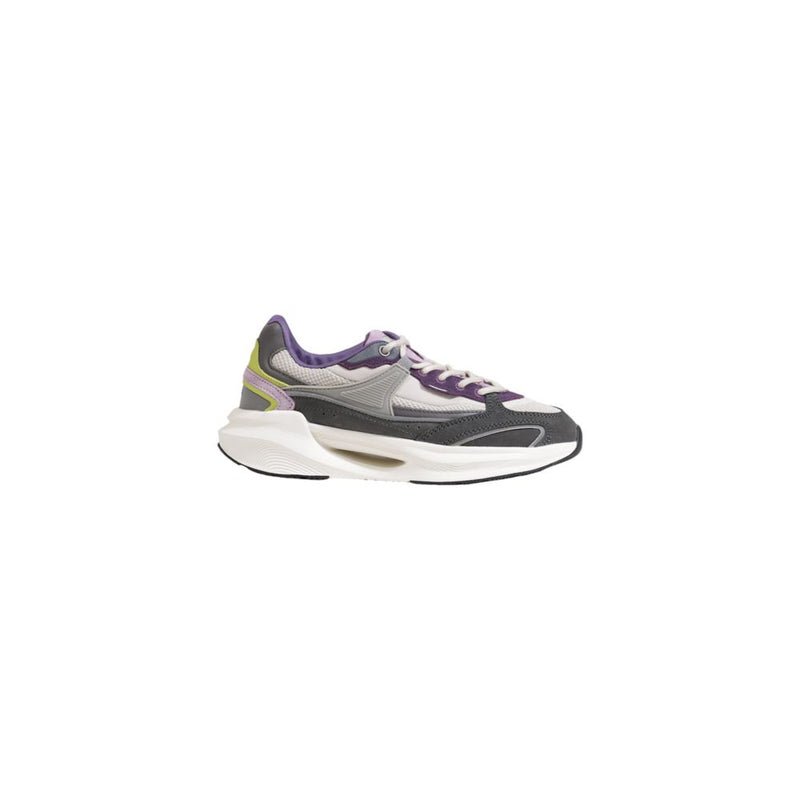 D.A.T.E Vela Sneakers pour Femmes en Tissu Gris Coloré