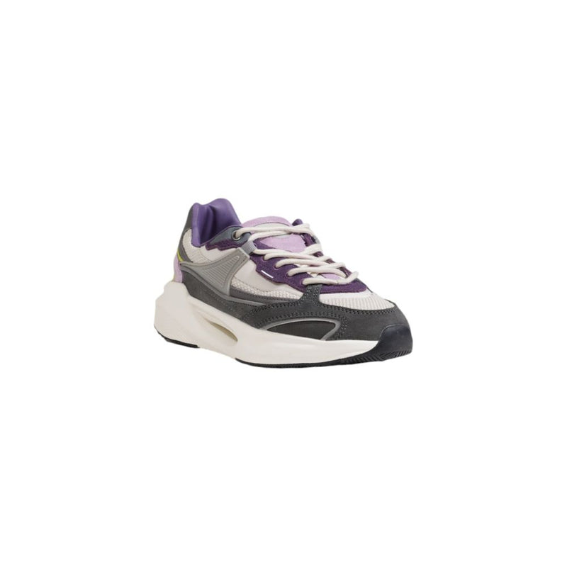 D.A.T.E Vela Sneakers pour Femmes en Tissu Gris Coloré