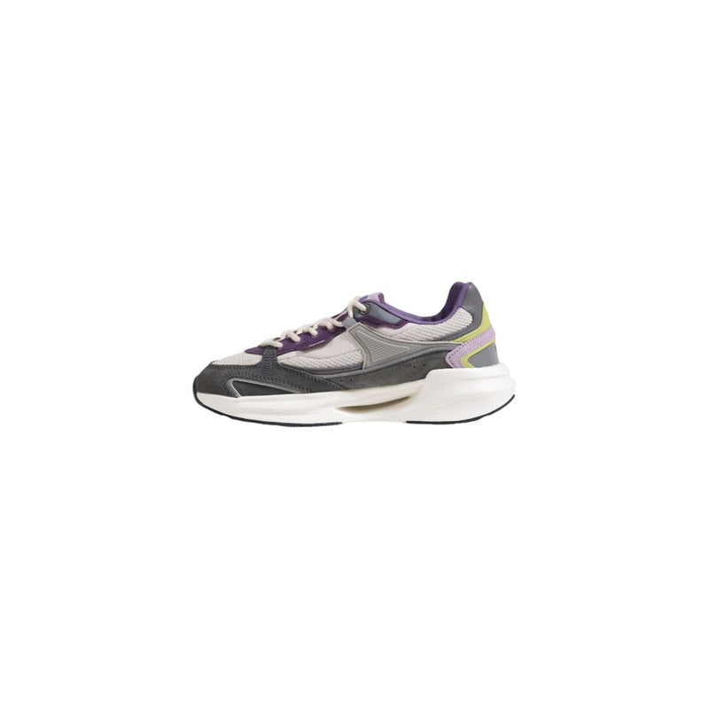 D.A.T.E Vela Sneakers pour Femmes en Tissu Gris Coloré