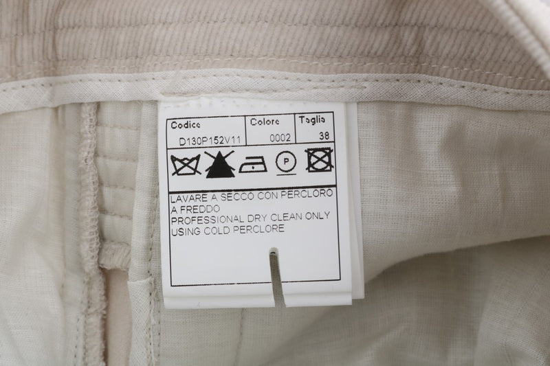 Jean slim beige Ermanno Scervino en velours côtelé