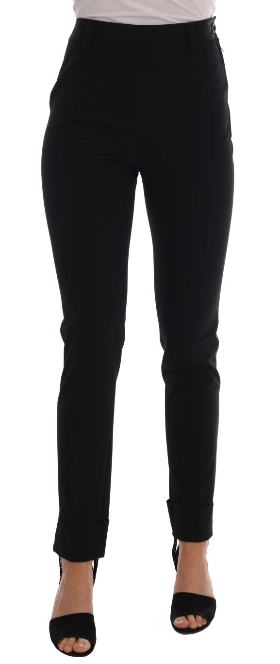 Pantalon legging extensible noir Ermanno Scervino