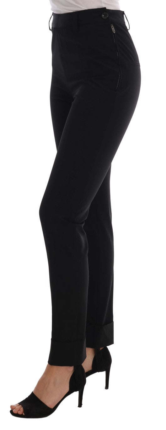 Pantalon legging extensible noir Ermanno Scervino
